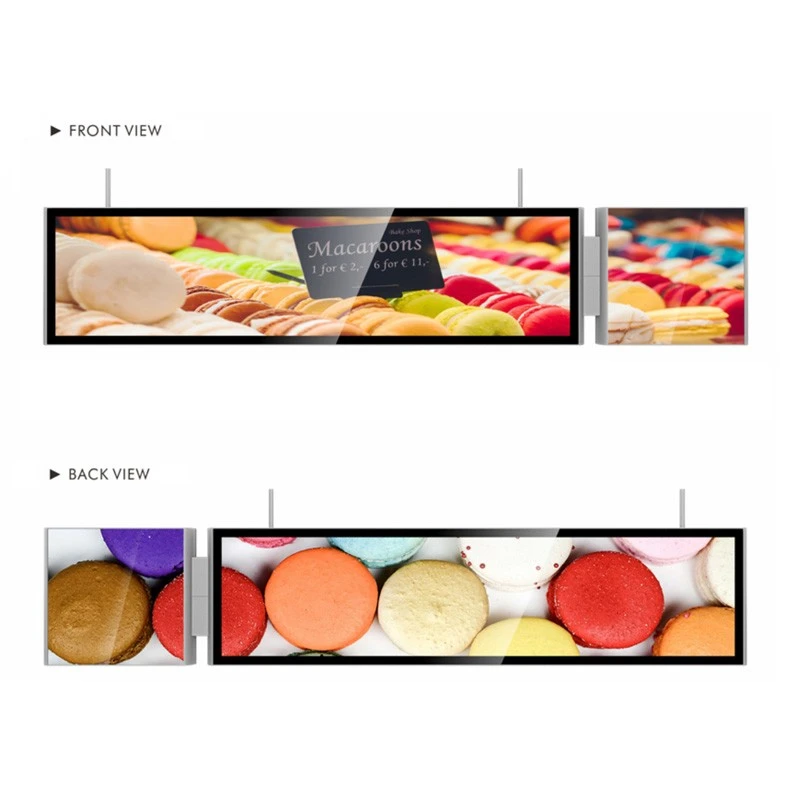 49 Inch LCD تاياقچە كۆرسىتىش ئېكرانى نۇر قۇتىسى - ئىككى ئېكران ئۇلانغان