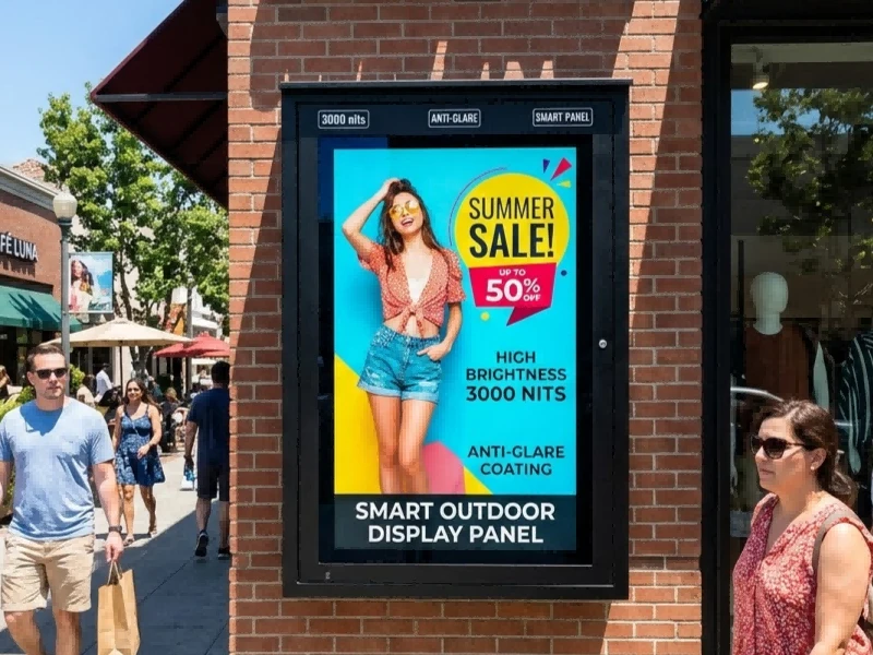 High brightness 3000 nits outdoor smart LCD display panel with anti-glare coating for direct sunlight retail environments High brightness 3000 nits outdoor smart LCD display panel with anti-glare coating for direct sunlight retail environments